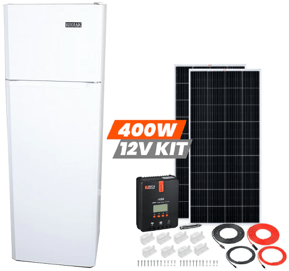 Ben's Discount Supply Refrigerators Kodiak 9 cu ft Solar (DC) Refrigerator and 400 Watt Solar Power Kit KOG9RFDC-Kit