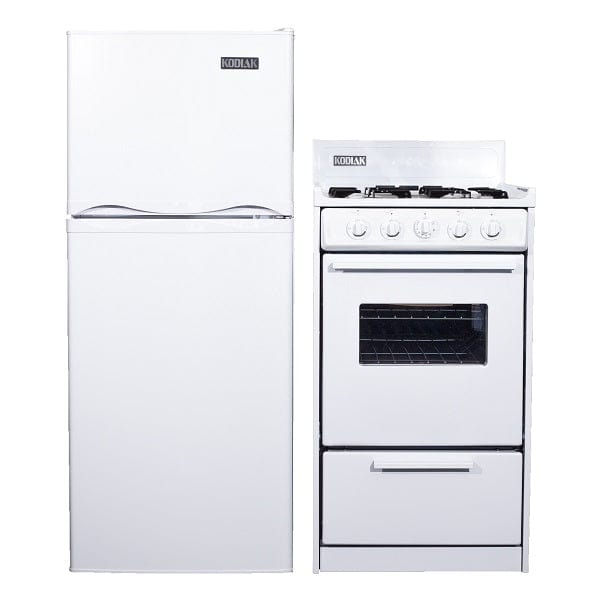 Ben&#39;s Discount Supply Kodiak Matching Set - 6 cu ft DC Refrigerator Freezer and 20&quot; Propane Range KOG6DC20