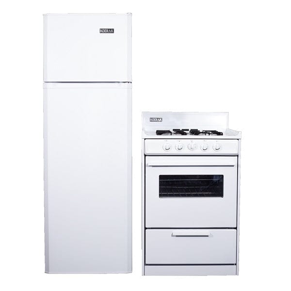 Ben's Discount Supply Kodiak Matching Set - 9 cu ft DC Refrigerator Freezer and 24" Propane Range KOG9DC24