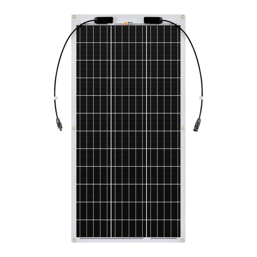 Ben's Discount Supply Solar Panels MEGA 100 FLEX | 100 Watt Monocrystalline Solar Panel | Best 12V Flexible Panel for VAN RVs and Off-Grid | High Efficiency - Free Shipping