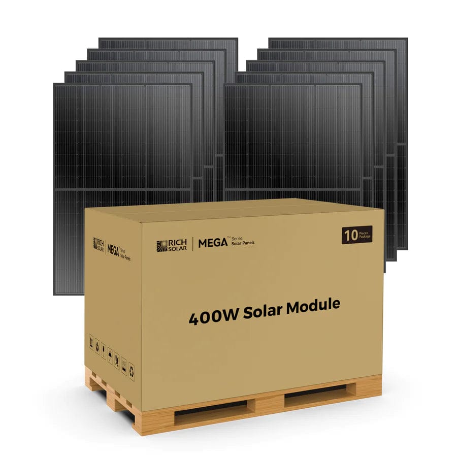 Ben&#39;s Discount Supply Solar Panels 10 Solar Panels MEGA 400 Watt Monocrystalline Solar Panel | High Efficiency | Best Panel for Grid-Tie and Off-Grid- Free Shipping