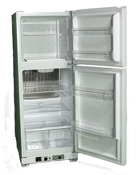 Crystal Cold Propane Refrigerator Crystal Cold CC11RF Propane Refrigerator-Freezer in White 11 cu.ft.