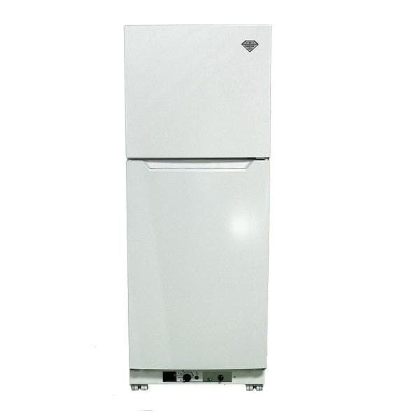 Crystal Cold Propane Refrigerator Crystal Cold CC11RF Propane Refrigerator-Freezer in White 11 cu.ft.