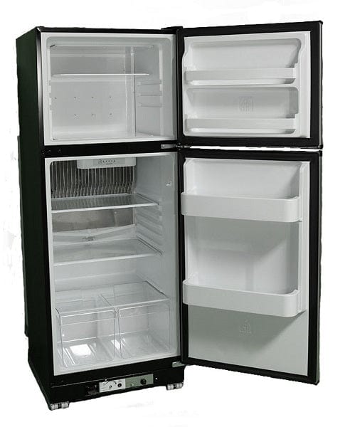 Crystal Cold Propane Refrigerator Crystal Cold CC11RFSM Propane Refrigerator-Freezer in Silver Mist 11 cu.ft.