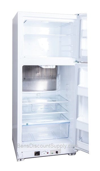 Crystal Cold Propane Refrigerator Crystal Cold CC15RF Propane Refrigerator-Freezer in White 15 cu.ft.