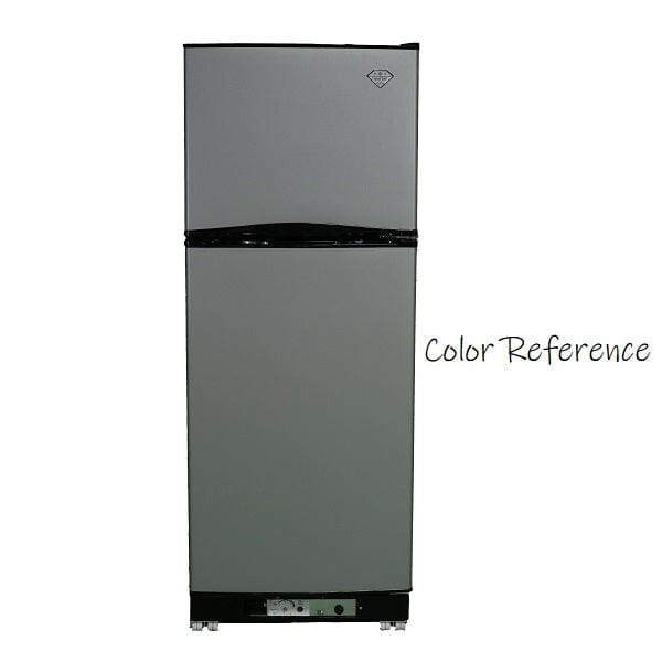 Crystal Cold Propane Refrigerator Crystal Cold CC15RFSM Propane Refrigerator-Freezer in Silver Mist 15 cu.ft.