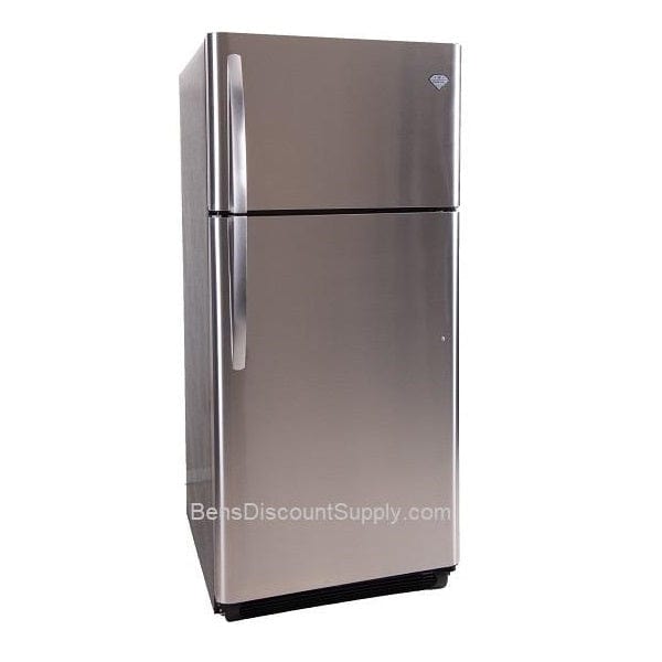Crystal Cold Propane Refrigerator Crystal Cold CC21RFS Propane Refrigerator-Freezer Stainless Steel 21 cu.ft.