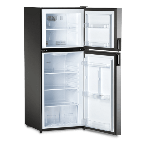 NTP RV Refrigerator Dometic DMC4101L 10 cu ft 12V DC Refrigerator/Freezer in Black  - Left Hinge