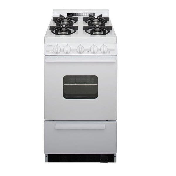 Premier Natural Gas Range/Stove Premier BHK5X0OP 20&quot; Battery Ignition Gas Range with Sealed Burners White CALL FOR AVAILABILITY