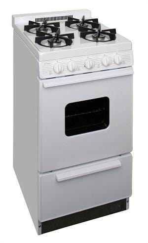 Premier Natural Gas Range/Stove Premier BHK5X0OP 20&quot; Battery Ignition Gas Range with Sealed Burners White CALL FOR AVAILABILITY