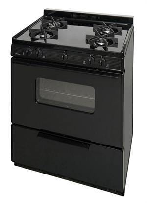Premier Natural Gas Range/Stove Premier BMK5X0BP 30&quot; Battery Ignition Gas Range with 4 Sealed Variable Burners Black CALL FOR AVAILABILITY