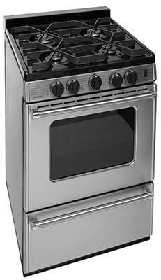 Premier Natural Gas Range/Stove Premier Pro Series P24B3102PS 24&quot; Stainless Range with Battery Ignition CALL FOR AVAILABILITY
