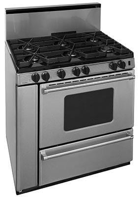 Premier Natural Gas Range/Stove Premier Pro Series P36B3282PS 36&quot; Stainless Gas Range with Battery Ignition CALL FOR AVAILABILITY