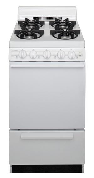Premier Natural Gas Range/Stove Premier SHK100OP 20&quot; Electronic Ignition Gas Range with Sealed Burners - White