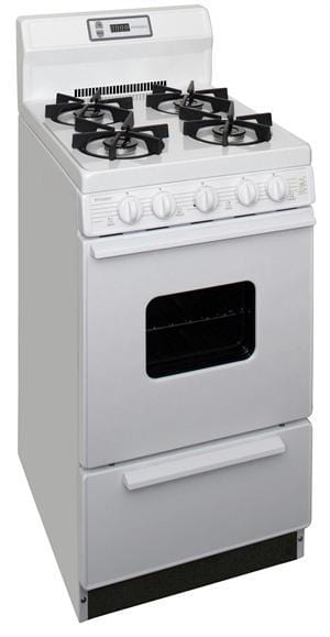 Premier Natural Gas Range/Stove Premier SHK220OP 20&quot; Electronic Ignition Gas Range with Sealed Burners - White