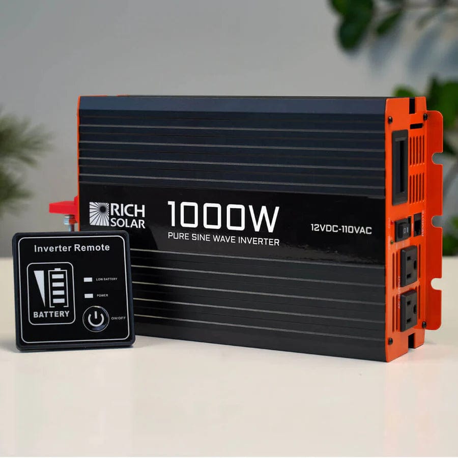 Rich Solar Solar Charge Controllers and Inverters 1000 Watt Industrial Pure Sine Wave Inverter - Free Shipping!