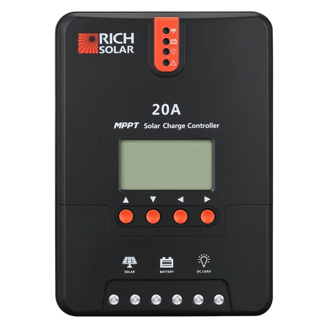 Rich Solar Solar Charge Controllers and Inverters 20 Amp MPPT Solar Charge Controller Free Shipping!