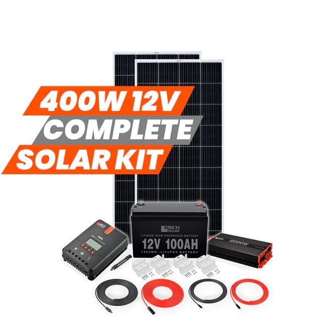 Rich Solar Solar Power Kits 400 Watt Complete Solar Kit with LiFePO4 Battery - Free Shipping!