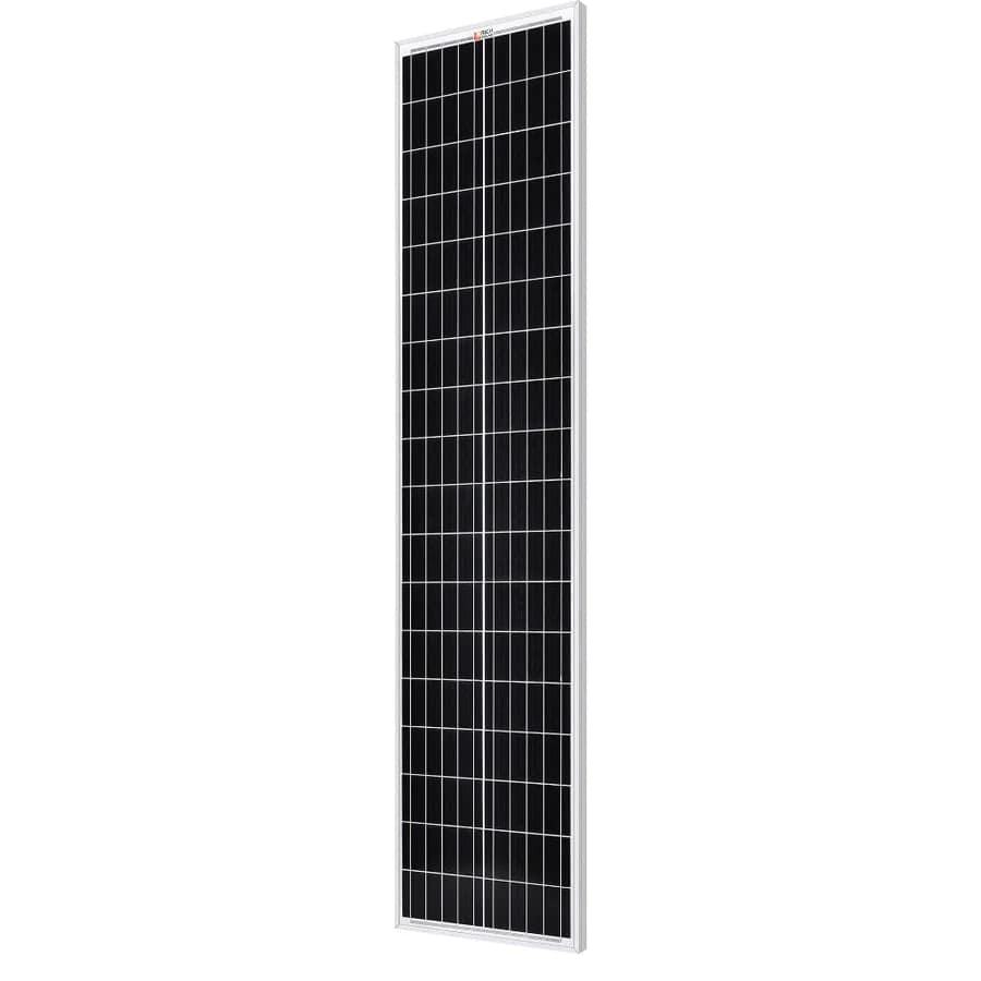 Rich Solar Solar Panels MEGA 100 SLIM | 100 Watt Monocrystalline Solar Panel | Best 12V Slim Panel for VAN RVs and Off-Grid | 25-Year Output Warranty- Free Shipping