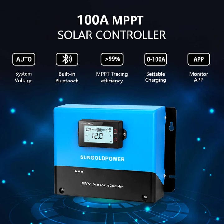 Sungold Power Solar Charge Controllers and Inverters 100 Amp MPPT Solar Charge Controller - Free Shipping!
