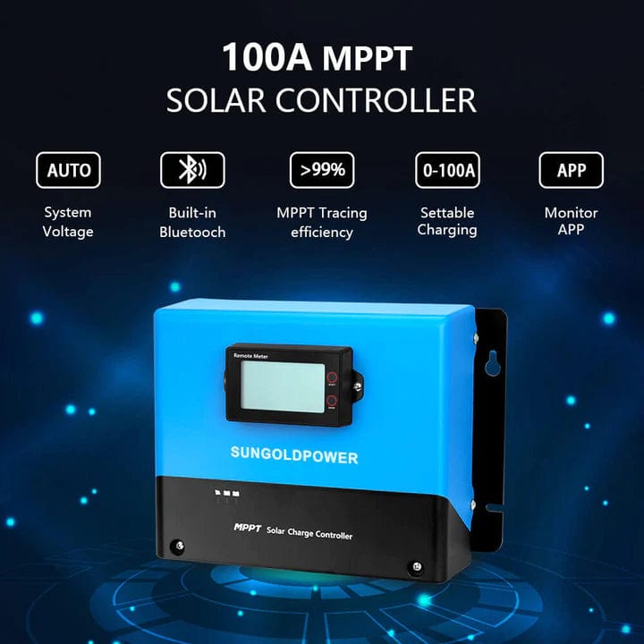 Sungold Power Off Grid Solar Kit 6000W 24VDC 120V/240V LiFePO4 10.24KWH Lithium Battery 6 X 370 Watt Solar Panels SGK-PRO62 - Free Shipping!