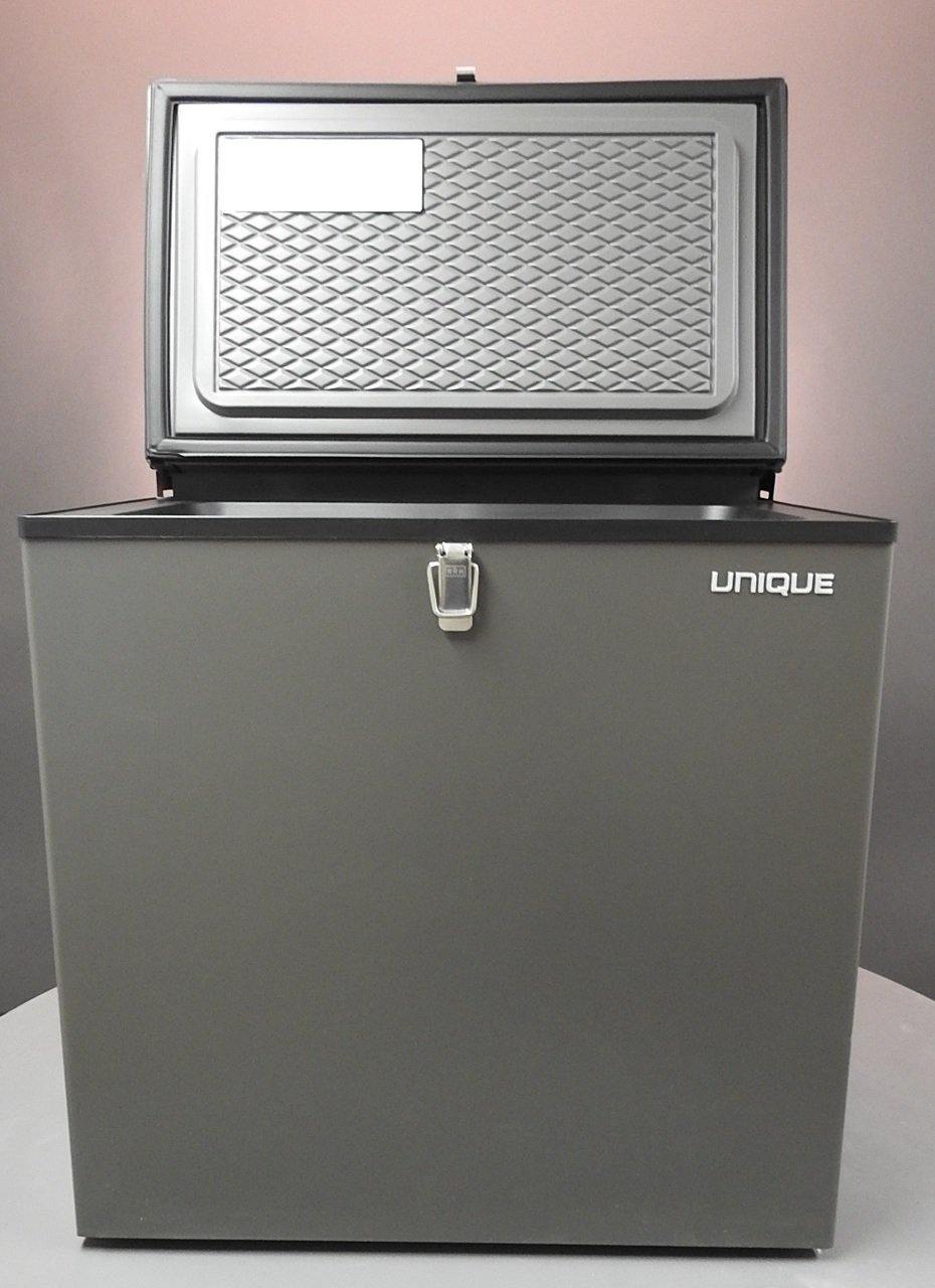 Unique Propane Freezer Unique 2.2 cu/ft Capacity Three Way Propane Freezer (Propane/12V/110V) CSA Approved, Portable UGP-2 SM (Grey)