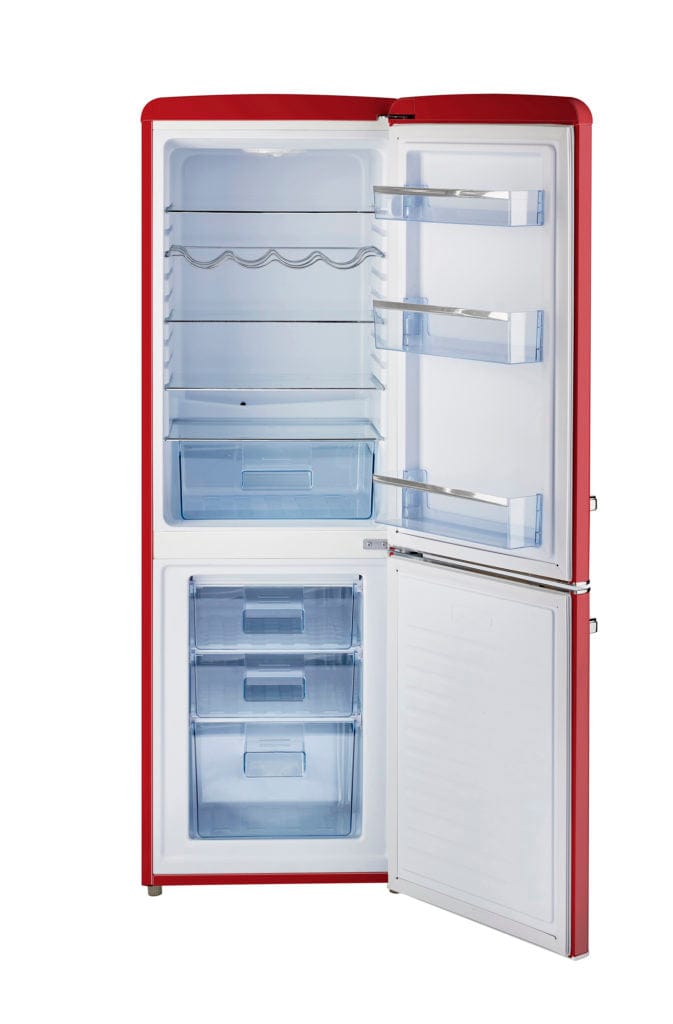 Unique Unique Appliances Unique 7 cu/ft Retro Bottom Mount Refrigerator UGP-215L R AC  (Red)
