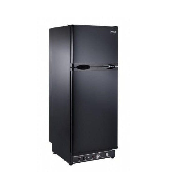 Unique Propane Appliances Unique 8 cu/ft Propane Refrigerator Dual power (Propane/110V) CSA Approved, High End Interior UGP­8C SM B (Black)