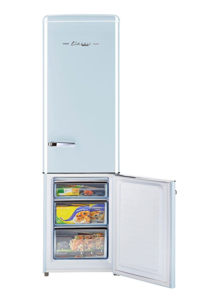 Unique Unique Appliances Unique 9 cu/ft Bottom Mount Retro Refrigerator UGP-275L LB AC (Light Blue)