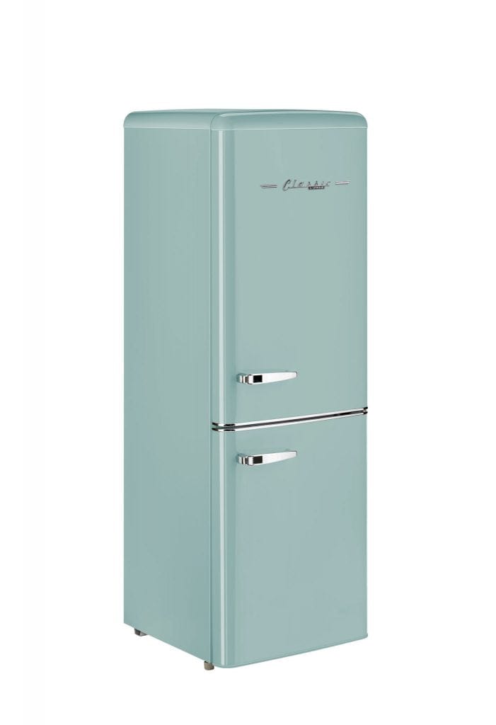 Unique Unique Appliances Unique 9 cu/ft Bottom Mount Retro Refrigerator UGP-275L T AC  (Turquoise)